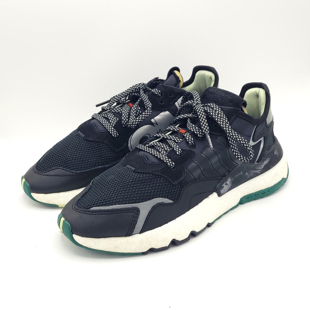 Adidas Originals Nite Jogger 3M Black Green Boost EE5914 Women’s Size 10